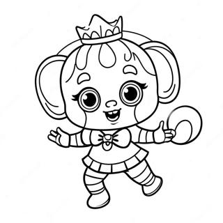 Pagina Da Colorare Circus Baby In Azione 16843-14188