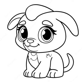 Pagina Da Colorare Cucciolo Adorabile Di Littlest Pet Shop 16973-14289