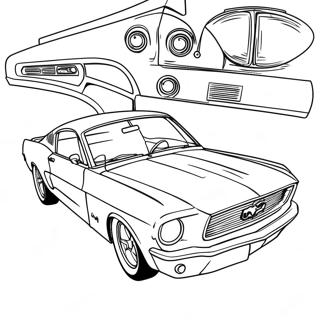 Pagina Da Colorare Della Classic Mustang 17355-14577