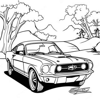 Pagina Da Colorare Della Classic Mustang 17355-14578