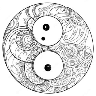 Yin Yang Pagine da Colorare