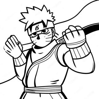 Pagina Da Colorare Di Kakashi In Posa Da Battaglia 1782 1472