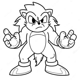 Sonic Il Werehog Pagine Da Colorare