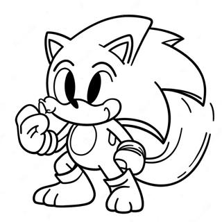 Pagina Da Colorare Di Sonic Il Werehog In Azione 17866-14979