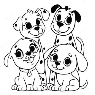 Cuccioli Amici Da 101 Dalmatians Pagina Da Colorare 18116-15179