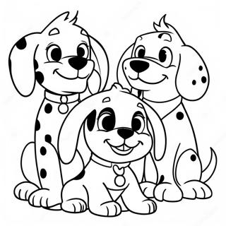 Cuccioli Amici Da 101 Dalmatians Pagina Da Colorare 18116-15180