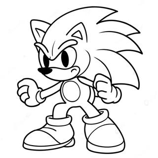 Sonic Argento Pagine Da Colorare