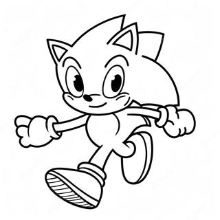 Pagina Da Colorare Di Sonic Silver Che Corre Veloce 18636-15604