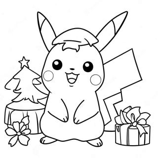 Pagina Da Colorare Di Pikachu A Natale 1881-1547