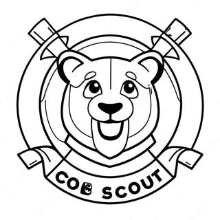 Lupo Scout Pagine Da Colorare