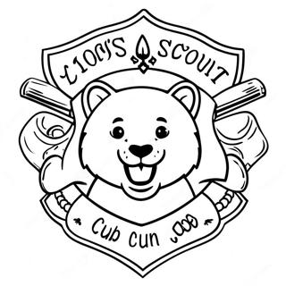 Pagina Da Colorare Del Logo Dei Cub Scout 18978-15870