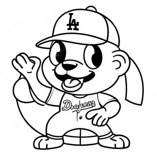 Pagina Da Colorare Del Mascotte Dei Dodgers 19099-15970