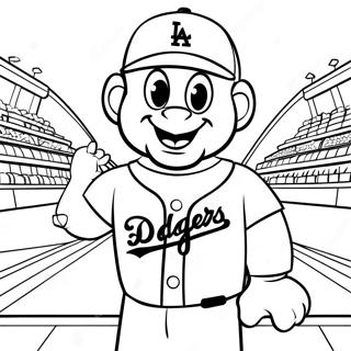 Pagina Da Colorare Del Mascotte Dei Dodgers 19099-15972