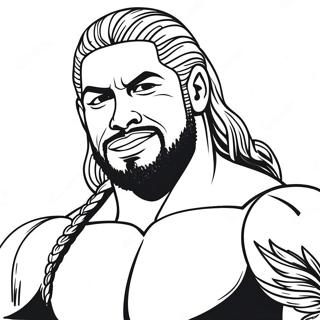 Pagina Da Colorare Roman Reigns Wwe 19228-16070