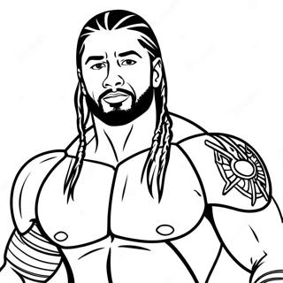 Pagina Da Colorare Roman Reigns Wwe 19228-16072