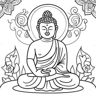 Pagina Da Colorare Di Buddha 19508-18255