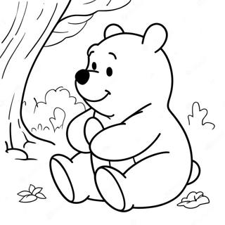 Pagina Da Colorare Di Winnie The Pooh Classico 19608-18334