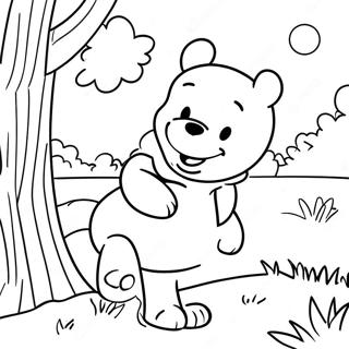 Pagina Da Colorare Di Winnie The Pooh Avventuroso Nel Bosco Dei Cento Acri 19609-18339