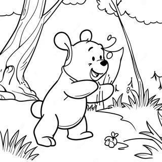 Pagina Da Colorare Di Winnie The Pooh Avventuroso Nel Bosco Dei Cento Acri 19609-18340