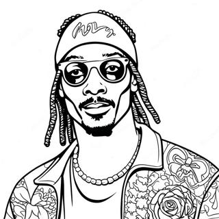 Pagina Da Colorare Di Snoop Dogg 19628-18352