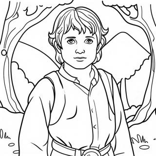 Frodo Baggins Nella Contea Da Colorare 1972-1623