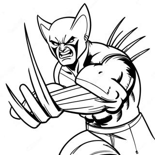 Wolverine In Azione Da Colorare 19809-18500