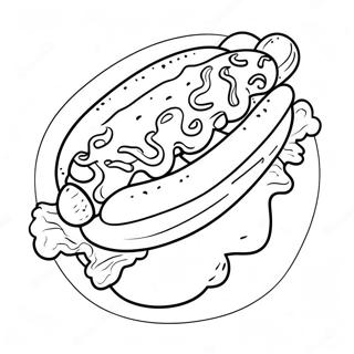 Pagina Da Colorare Del Hot Dog 19818-18502