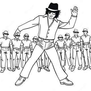 Pagina Da Colorare Di Michael Jackson Che Balla Il Moonwalk 1982-1631