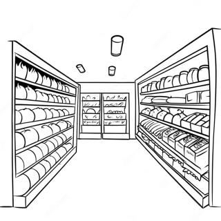 Pagina Da Colorare Del Negozio Di Alimentari 19938-18600