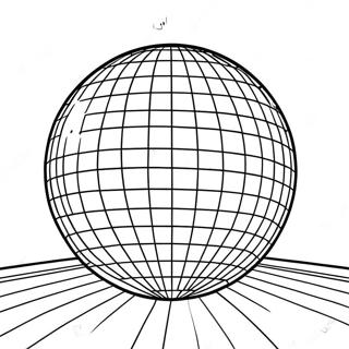 Pagina Da Colorare Della Palla Da Discoteca Brillante In Un Nightclub 19959-18618