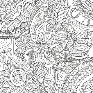 Pagina Da Colorare Dei Motivi Intricati Di Henna 20070-18698