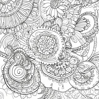 Pagina Da Colorare Dei Motivi Intricati Di Henna 20070-18699