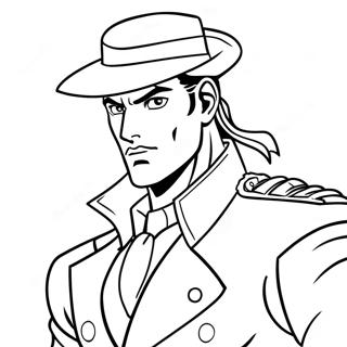 Pagina Da Colorare Di Jotaro Kujo In Azione 20322-18881