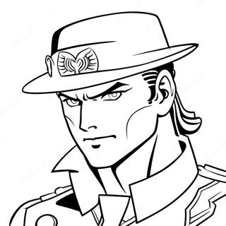 Pagina Da Colorare Di Jotaro Kujo In Azione 20322-18883