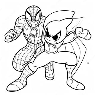 Pagina Da Colorare Di Spiderman E Sonic In Squadra 20422-18962