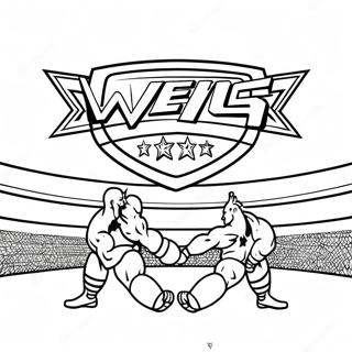 Pagina Da Colorare Del Match Di Campionato Wwe 20712-19194