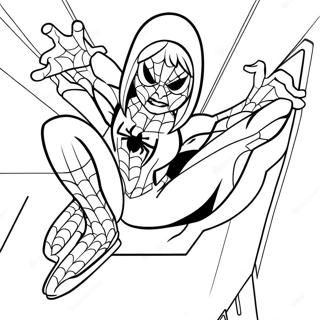 Gwen Stacy In Costume Da Spider Man Da Colorare 21023-19435