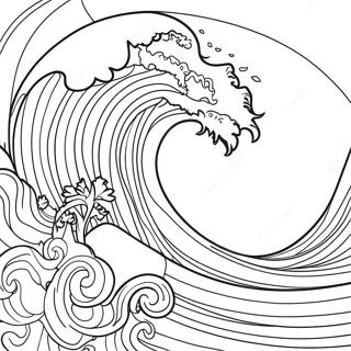 Imponente Onda Di Tsunami Da Colorare 21033-19441