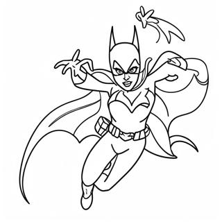 Batgirl In Azione Da Colorare 21083-19477