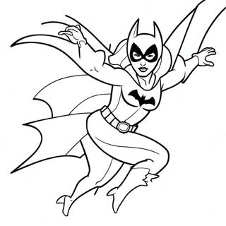 Batgirl In Azione Da Colorare 21083-19478