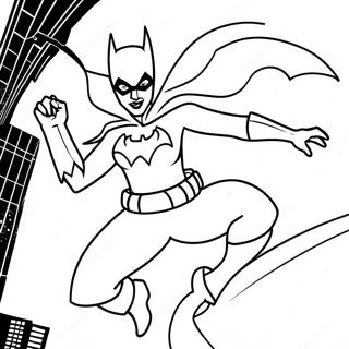 Batgirl In Azione Da Colorare 21083-19480