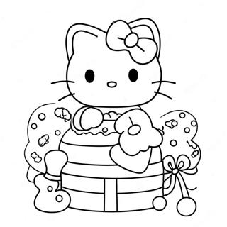 Pagina Da Colorare Di Hello Kitty A Tema Natalizio 21522-19827