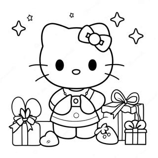 Pagina Da Colorare Di Hello Kitty A Tema Natalizio 21522-19969