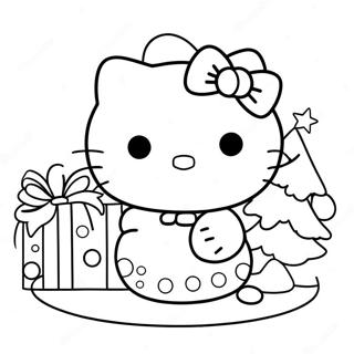 Pagina Da Colorare Di Hello Kitty A Tema Natalizio 21522-19972