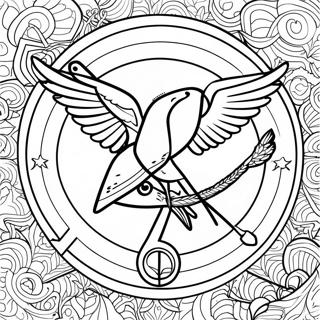 Pagina Da Colorare Del Logo Di Hunger Games 21562-20002