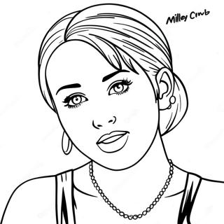 Pagina Da Colorare Di Miley Cyrus 21612-20043