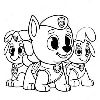 Paw Patrol Pasqua Pagine Da Colorare