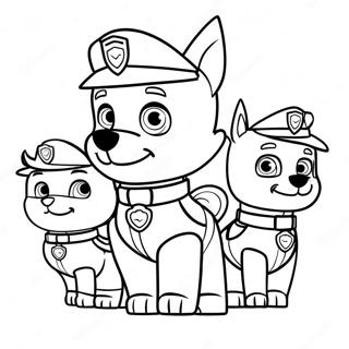 Pagina Da Colorare Di Pasqua Con Personaggi Di Paw Patrol Incantevoli 21873-20255