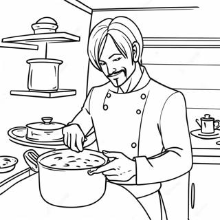 Sanji Che Cucina Pasti Deliziosi Da Colorare 22154-20469