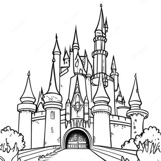 Pagina Da Colorare Del Castello Disney 2221-1818